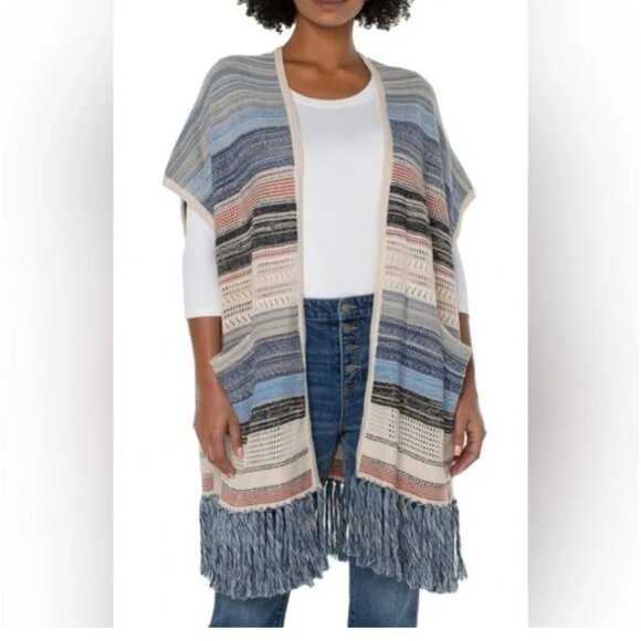 Liverpool Los Angeles stripe Cardigan sweater - Picture 4 of 6